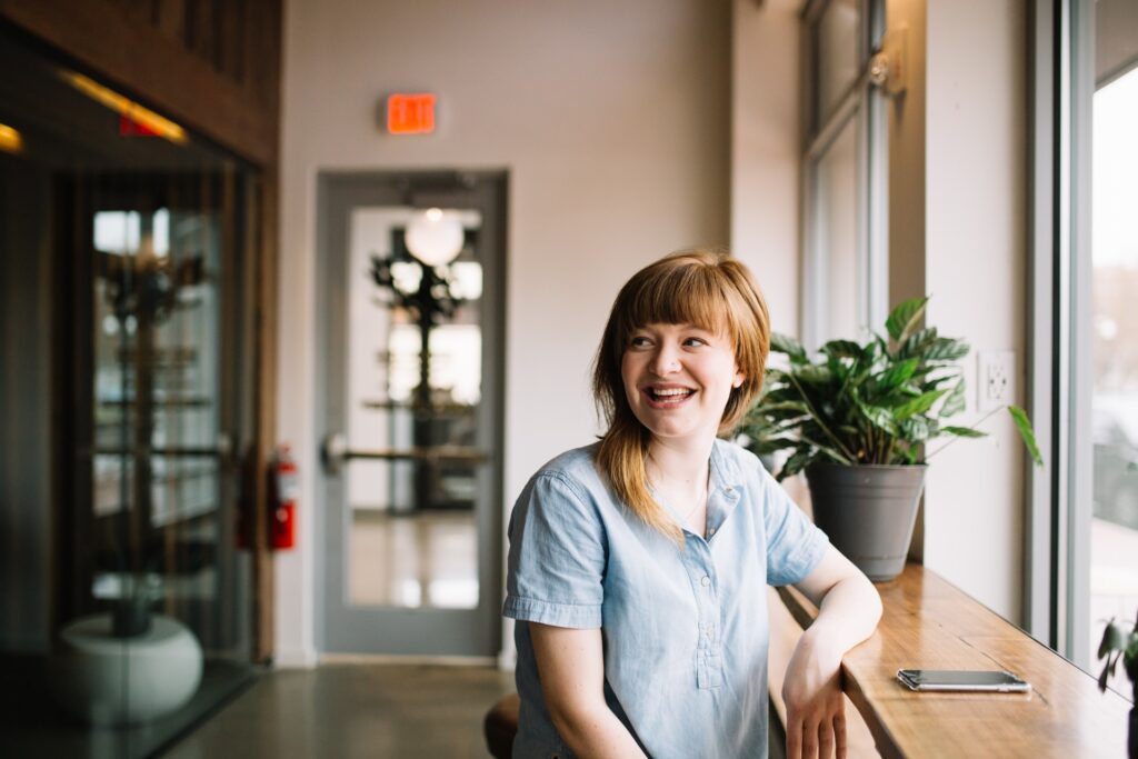 woman with nice teeth