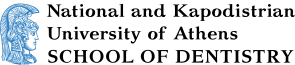 Logo of The University of Athens School of Dentistry.